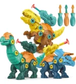 Dinosaurio Armable Lanza Dardo C/ Desarmador
