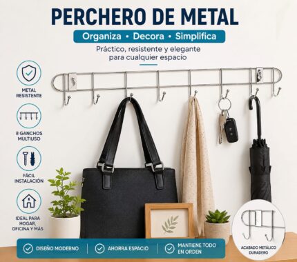 Perchero de metal