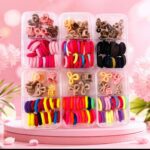 Set de mini ganchitos y mini coletas para cabello