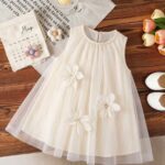 Kids Vestido de Malla de Niña-Bebé