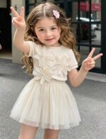 Kids Conjunto Con Falda de Malla de Niña-Bebé - Imagen 2