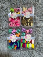 Set de mini ganchitos y mini coletas para cabello - Imagen 3