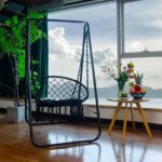 Silla colgante con soporte