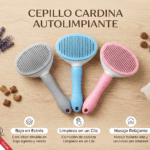 Cepillo Quita Pelo con Botón Autolimpiante