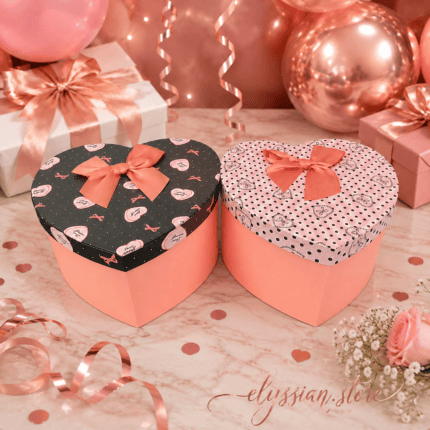 Set De 3 Cajas De Regalo Nidadas En Forma De Corazón