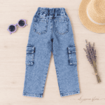 Pantalón Jean Tipo Cargo-Sku: M5-6A-N001 - Imagen 3