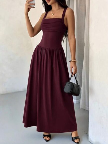 Vestido Largo Elegante de Fiesta de Dama-Sku: DL-006