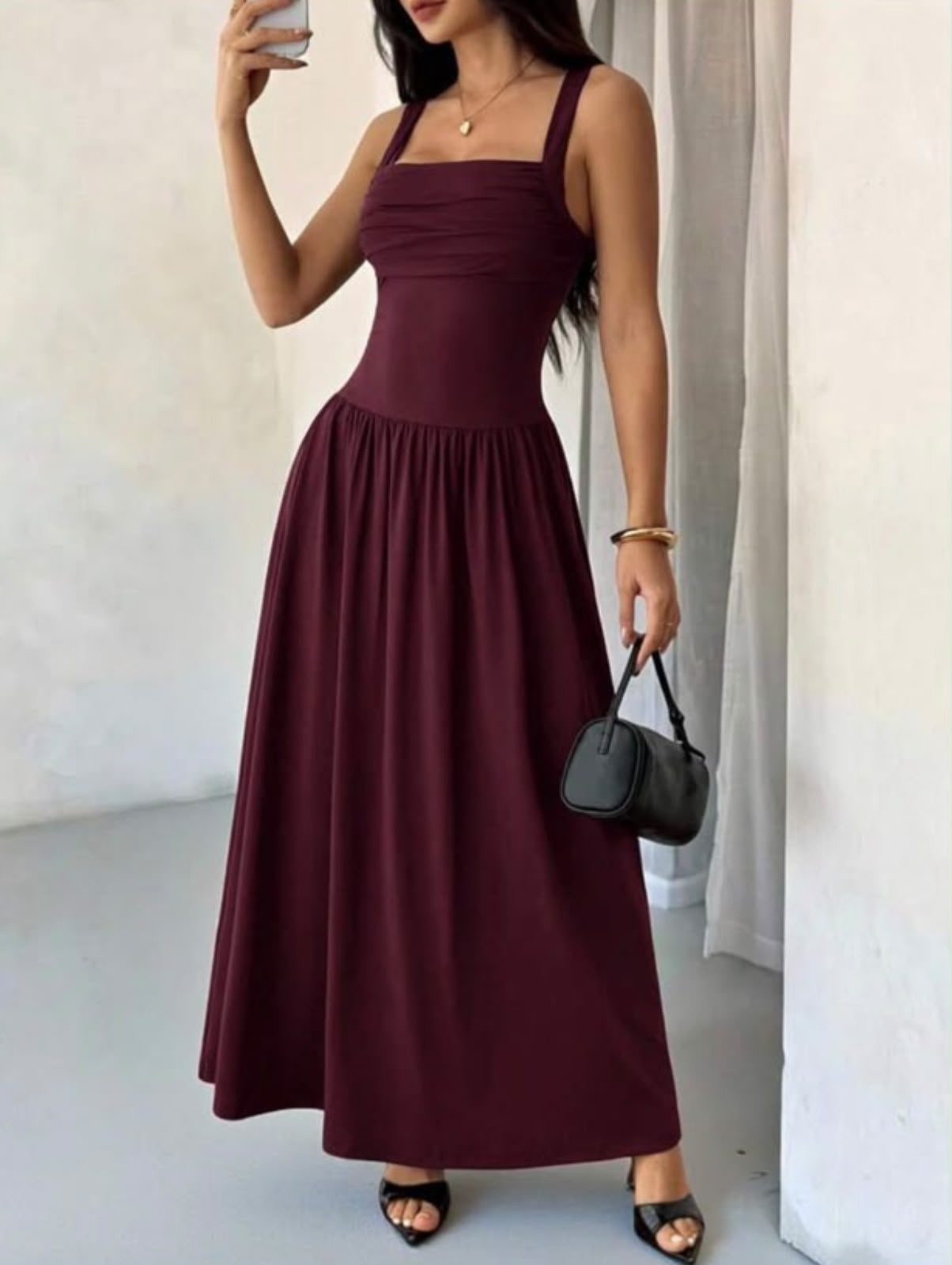 DL-006 PORTADA Vestido Largo Elegante de Fiesta de Dama-Sku: DL-006 - Imagen 1