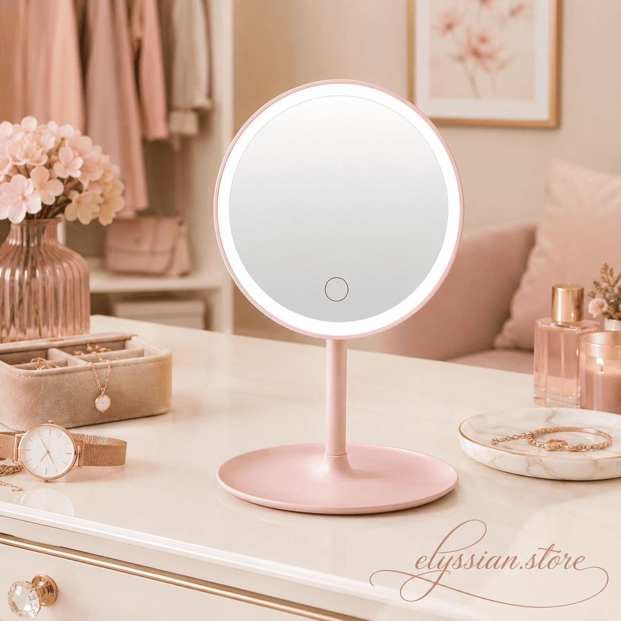 ESPEJOR DE TOCADOR GRANDE PORTADA Espejo Cosmético De Mesa Con Luz LED Integrada - Imagen 1