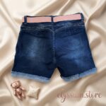 Short Jean con Mariposas Bordados y Correa para Niña–Sku: M13-14A-N008 - Imagen 3