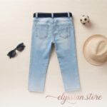 Pantalón Jean Urbano Con Correa Para Niño--Sku: V10-11A-N005 - Imagen 2