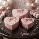 Set De 3 Cajas De Regalo Nidadas En Forma De Corazón - Imagen 3