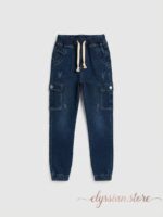 Pantalón Jean Jogger Cargo Urbano para Niño-Sku: V11-12A-N006