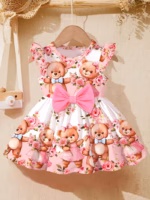 Vestido Sweet Teddy Bears para niña-Bebé-Sku: M18-24M-010