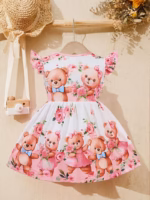 Vestido Sweet Teddy Bears para niña-Bebé-Sku: M18-24M-010 - Imagen 2