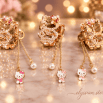 Ganchos de Cabello Premium-Hello Kitty con Pedrería