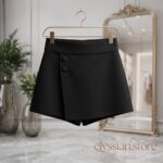 Falda Short Con Dos Botones-Sku: DS-0013 - Imagen 4