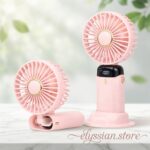 Ventilador Portátil 5 Velocidades Pantalla Led